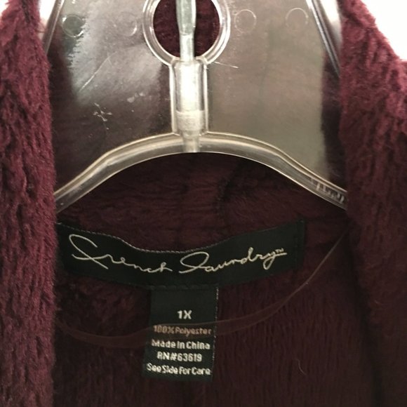 French Laundry Plum Colored, Super Soft Cardigan - Picture 2 of 9